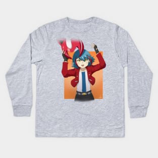 Ilya Mao from Beyblade Burst DB Kids Long Sleeve T-Shirt